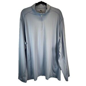 Tommy Bahama Island Zone 1/4 Zip Pullover Mens XXXL Blue Performance Sweater